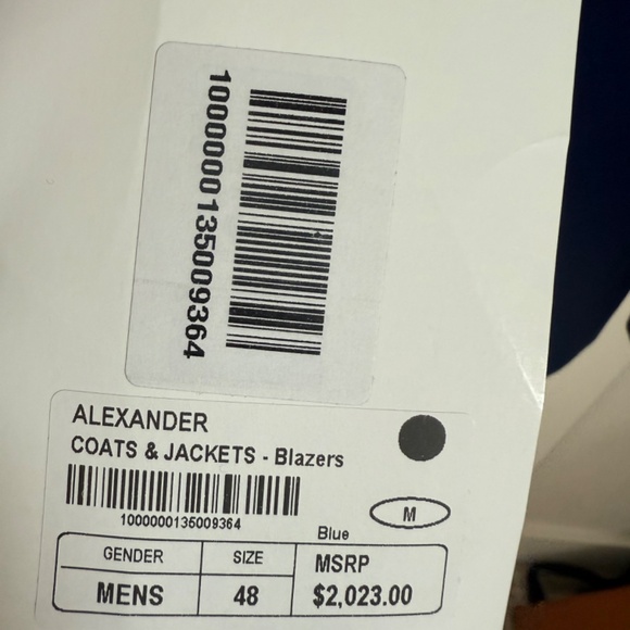 NWT Alexander McQueen Mens Sport Coat Size US 38/IT 48 - Picture 3 of 5